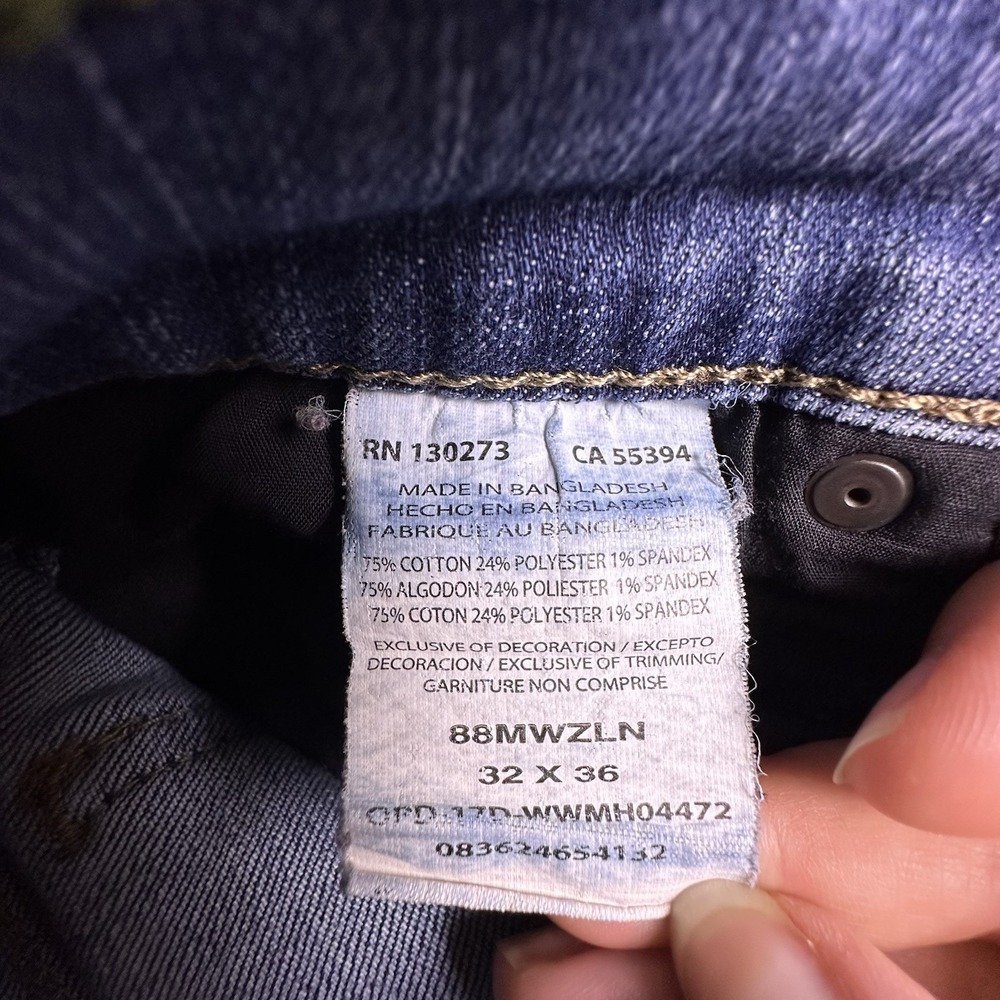 Wrangler Retro Jeans Mens 32x36 *32x33* Blue Slim Straight - Picture 6 of 11